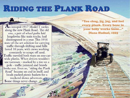 Plank Road painting for Buttercup Visitor Center, Imperial Sand Dunes